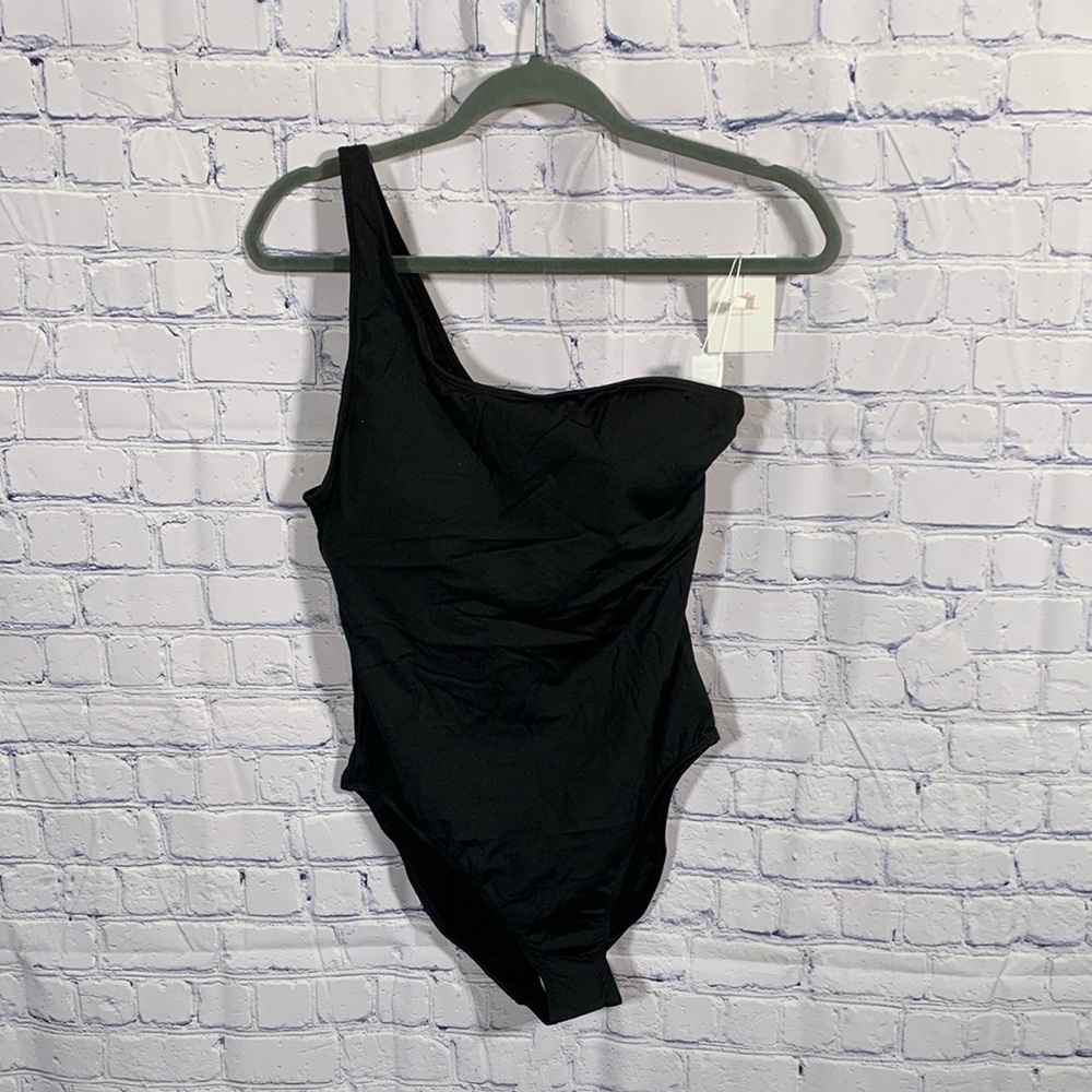 Andie Swim Womens Nantucket One Piece Black Beach Vacation Summer Cruise LT NWT